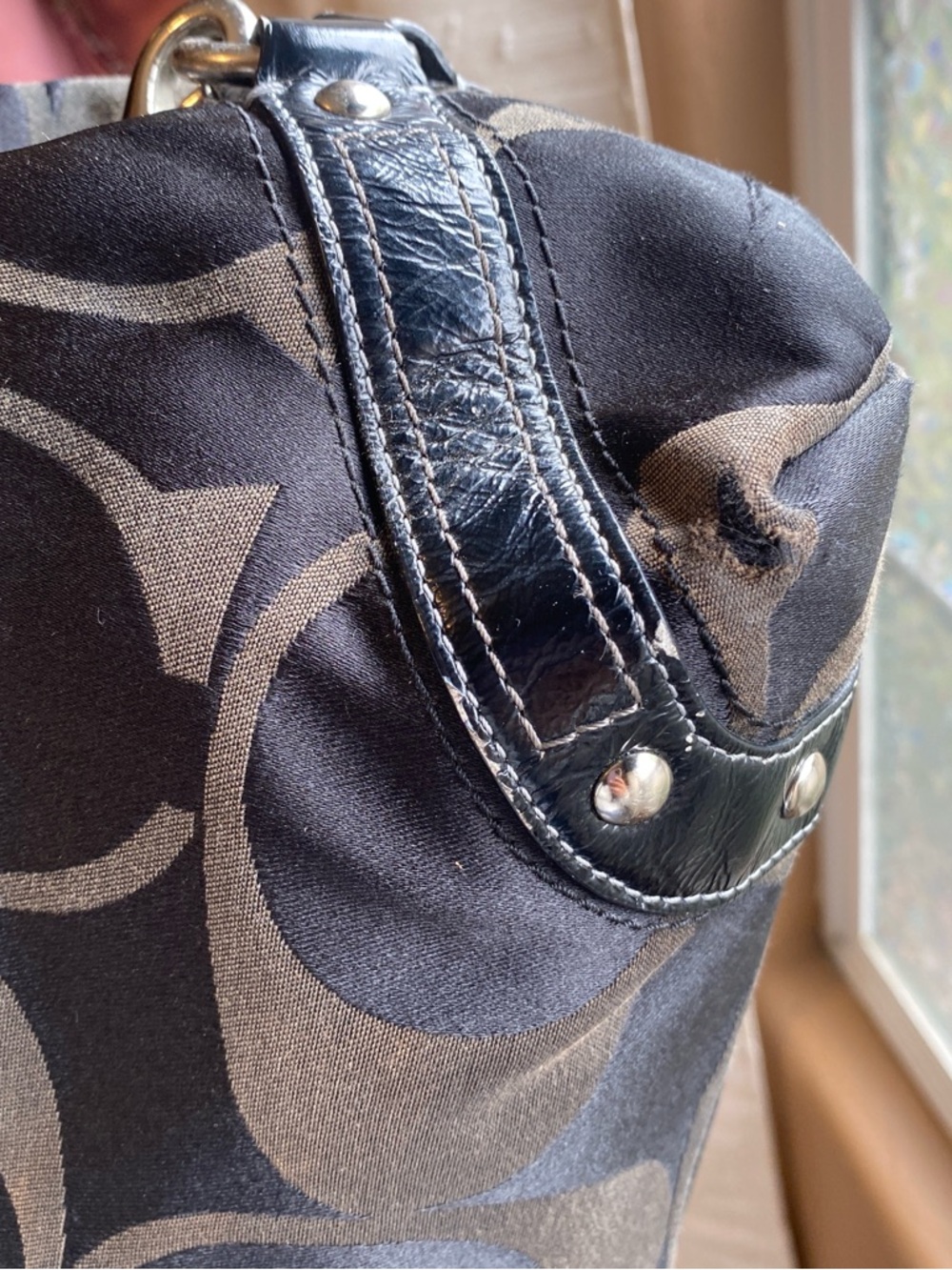Coach Black Signature Shoulder Bag - Picture 8 of 8
